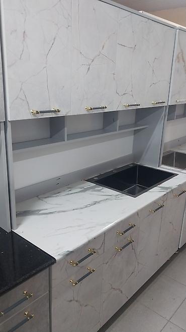 Кухонные гарнитуры: Кухонный гарнитур прямой, современный - Компоновка: нижний ряд тумб с — 18