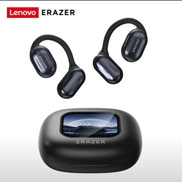 Qulaqcıqlar: Yeni Simsiz (Bluetooth) Qulaqcıqlar, Lenovo, rəng - Qara