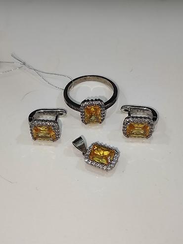 Серебряные наборы украшений: Серебряный Набор 925 пробы Качество отличное Размеры имеются Цена — 7