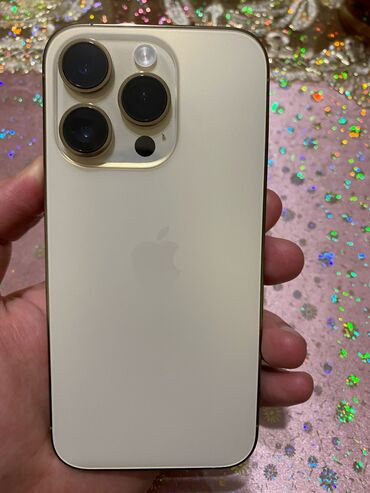 Apple iPhone: IPhone 14 Pro, 128 GB, Matte Gold, Simsiz şarj, Face ID