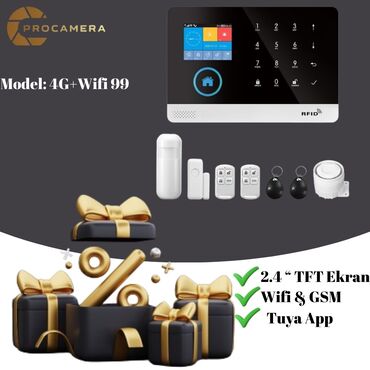 avto elektirik: 1)Model: Security Alarm 4G+Wifi 2)2.4 inch TFT Ekran 3) 4G GSM &