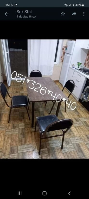 Masa və oturacaq dəstləri: Stol stul masa ve oturacaq destleri Masa ve oturacaq destleri stullar -da lalafo.az — 24 Masa və oturacaq dəstləri: Stol stul masa ve oturacaq destleri Masa ve oturacaq destleri stullar — 24