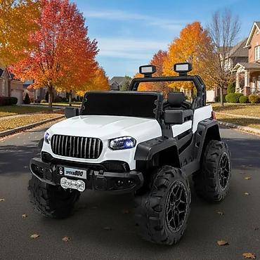 Dečiji električni automobili: Dvosed Džip na akumulator Delfino SPEED 800 4x4 – Beli Šifra — 10