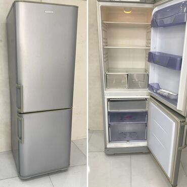 Soyuducular: İşlənmiş 2 qapılı Biryusa Soyuducu Satılır, rəng - Boz