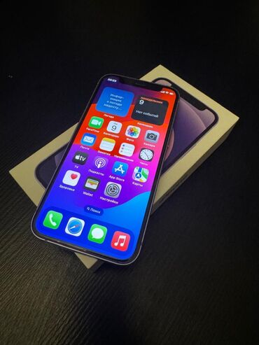 iphone 12 qara: IPhone 12 mini, 128 ГБ, Deep Purple, Отпечаток пальца, Face ID, С документами