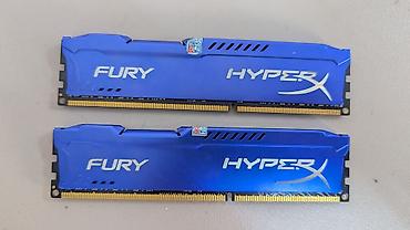 4 x: Оперативная память (RAM) для ПК, Б/у, Kingston Fury, 16 ГБ, DDR3, 1600 МГц — 4