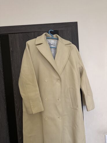 шерстяное пальто: Пальто Зара, размер М (оригинал)