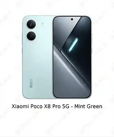 goggle pixel: Xiaomi Poco X8 Pro 5G — цвет Mint Green. - Сверхплавный дисплей — 1