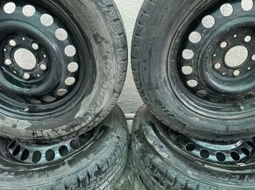 шина с дисками: Дөңгөлөктөр монтажда 205 / 65 / R 15, Кыш, Комплект, Жеңил унаалар, Темир, тешиктери - 5