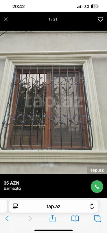 Barmaqlıqlar: Resotka 1-kv 35 azn başlayır Məhəccər 1-metr 50 azn başlayır — 5