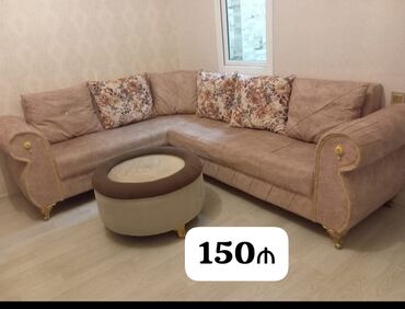 Yataq otağı dəstləri: Künc divan, İşlənmiş, Açılmayan, Bazasız, Parça, Çatdırılma yoxdur