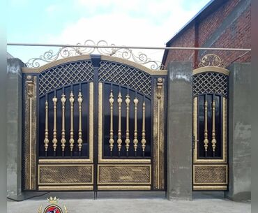 Həyət darvazaları: Metal EN MMC olaraq istədiyiniz forma və ölçüde demir işlerinin — 20