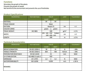 Baštenski alati i oprema: 1,05x100m-Agrotekstil folija- Premium prostirka za suzbijanje korova na lalafo.rs — 14 Baštenski alati i oprema: 1,05x100m-Agrotekstil folija- Premium prostirka za suzbijanje korova — 14