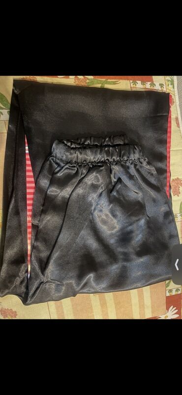 Ev geyimləri, pijamalar: AMERICAN EVENING qadın pijama dəsti - Üst: leopar naxışlı, atlas — 5