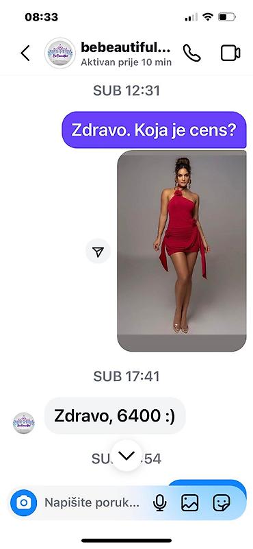 torbica u obliku srca: Potpuno nova crvena, sexy haljina, top, veze se oko vrata. Meni se ne — 2