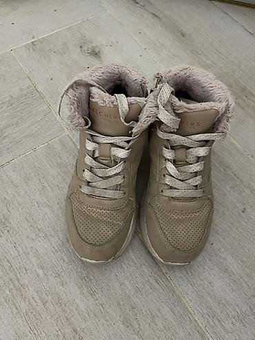 nici: Skechers zimske patike/čizme – bež - Model: visoke patike sa toplom — 3