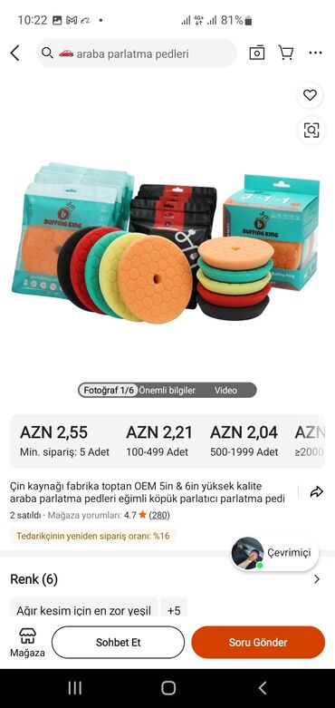 Kəsici disklər: Buffing King yun cilalama diskı - Növ: Avtomobil gövdəsi üçün — 7