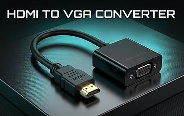 vga to hdmi adapter: Конвертер для ПК, HDMI → VGA, Новый, Самовывоз, Платная доставка — 1