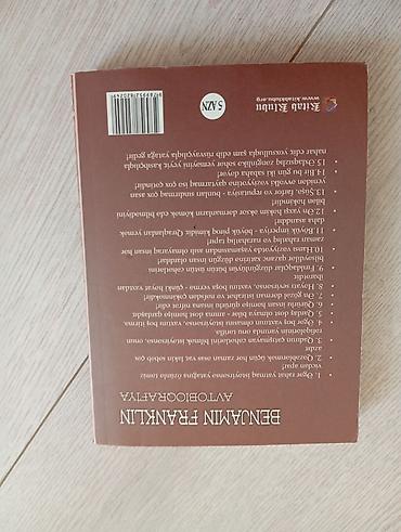 Kitablar və jurnallar: Benjamin Franklin – Avtobioqrafiya (kitab) - Dil: Azərbaycan dili - — 2