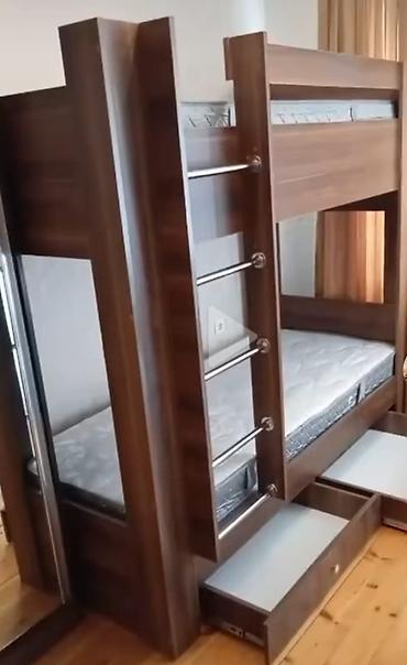 Beniz 7581 model İki mərtəbəli uşaq çarpayısı - Ortopedik 2 matrasla