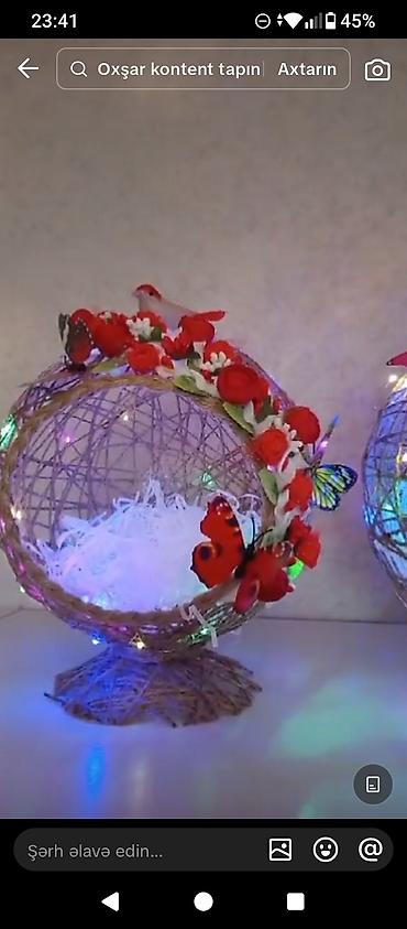 Novruz və dekor üçün əl işi kompozisiyalar - İp/kəndir materialından lalafo.az -da Novruz və dekor üçün əl işi kompozisiyalar - İp/kəndir materialından