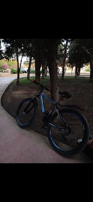 İdman velosipedləri: Dağ/şosse üçün çoxfunksiyalı velosiped - Rəng: qara-göy aksentlərlə - — 1
