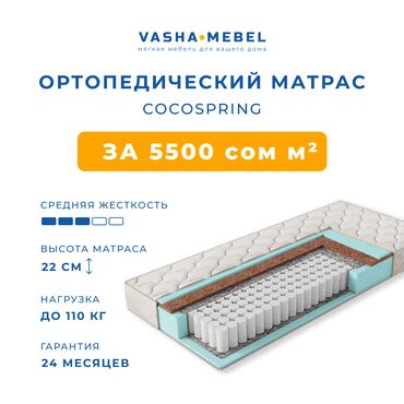 матрасы противопролежневые: Ортопедический матрас COCOSPRING ✔ Комбинированная жесткость — с одной