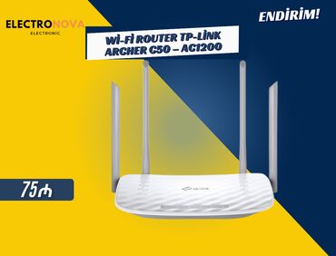 hsgq modem: 📡 Wi-Fi Router Tp-Link Archer C50 – AC1200 ⚡ İkizolaqlı (Dual-Band)