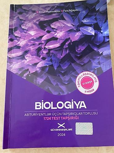 Məhsul: “Biologiya – Abituriyentlər üçün tapşırıqlar toplusu” (VI