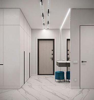 Керамогранит: Ремонт квартиры современный интерьер и дизайн под ключ — 23