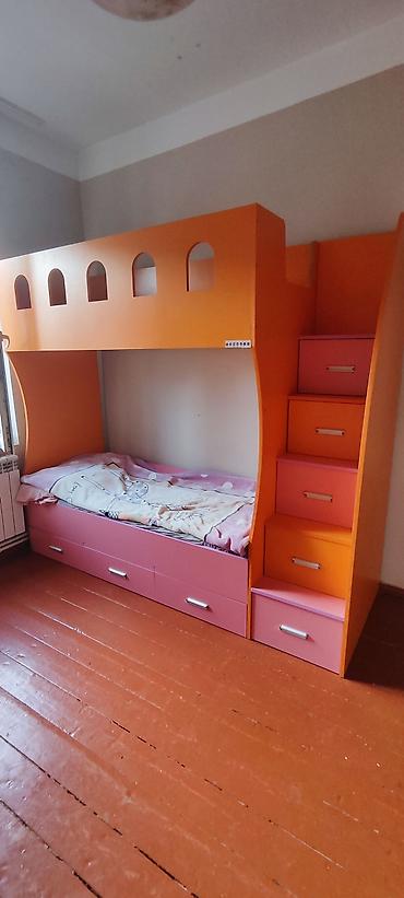 ot satisi: Oğlan və qız üçün, İşlənmiş, Çarpayı, Matras ilə, Siyirməli, Laminat — 3