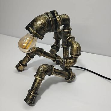 Декоративные настольные светильники: Лампы-скульптуры в стиле стимпанк/индастриал - Настольные светильники — 21