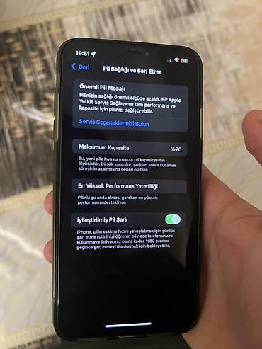 Mobil telefonlar: IPhone Xs, Qara, Qırıq — 4