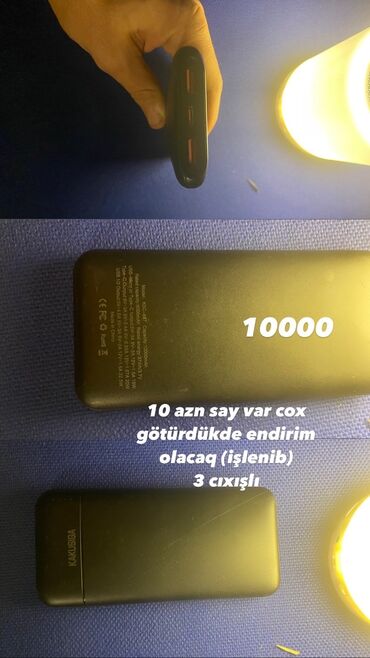 Powerbanklar: Powerbank 10000 mAh, İşlənmiş