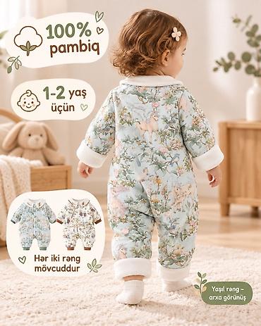 uzun bot: Uşaq kombinezonu – 100% pambıq - Material: tamamilə 100% pambıq — 3