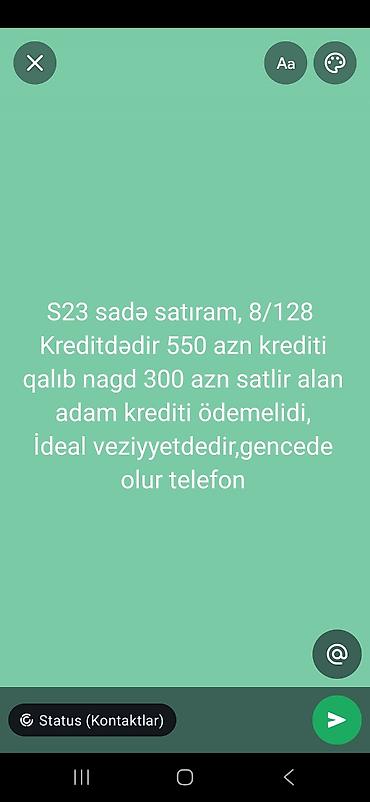 sərt disk: Samsung Galaxy S23, 128 GB, Kredit — 1