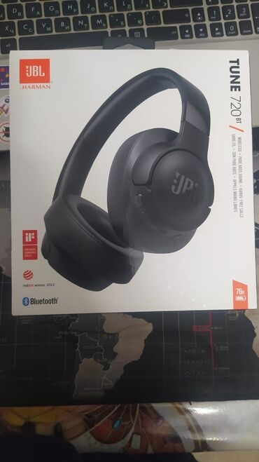 Qulaqlıqlar: Jbl 720bt.115 azn.Yenidir istifadə olunmayıb.Bağlı qutudur.Real