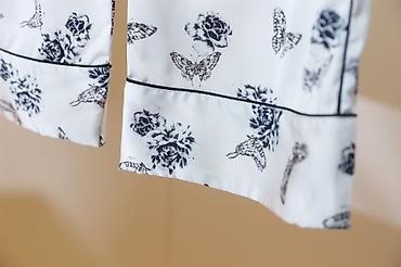 mango: Пижама, Шелк, Китай, С капюшоном, С кружевом, Для невесты, L, 2XL, 2XS — 5