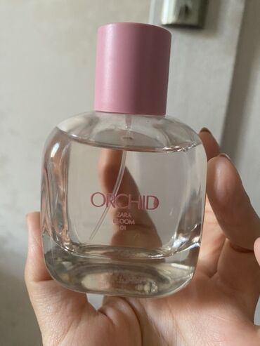 Ətriyyat: ZARAŞəffaf şüşə flakonda çəhrayı qapaqlı Zara Orchid Bloom 01 qadın