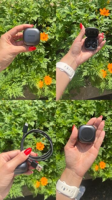 Mikrofonlar: Simsiz (Bluetooth) Qulaqcıqlar, Samsung, rəng - Qara