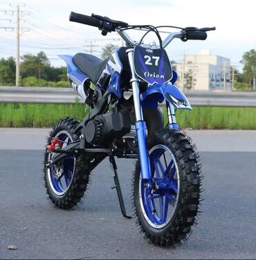 ktm мотоциклы: Детский пит байк на бензине разгон больше 40 км, цвет чёрно синий