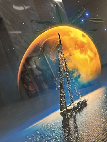 Şəkillər, tablolar: Üzəri epoksid boya ilə örtülmüş, canlı və parlaq görünüşə sahib olan — 21