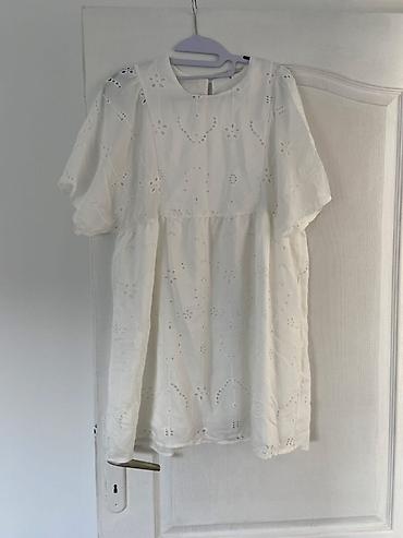 bele torbe: Shein Belo pamučno haljina/tunika sa vezom (broderie anglaise) - — 1