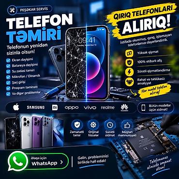 magnesium tablet: Peşəkar Telefon Təmiri və Qırıqların Alışı Xidmətlər: - Ekran — 1