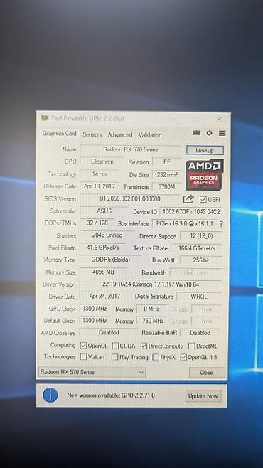 amd 5500: Видеокарта для ПК, Б/у, Asus, Radeon RX, 4 ГБ — 8