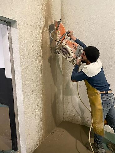 Beton işləri: Beton kəsim xidməti - Beton döşəmə, tavan və divarların dəqiq — 2