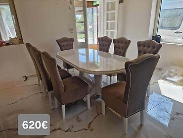 Stilske garniture: Trpezarijski setovi – više modela - Set 1 (prikaz 1 i 4) – 640€: - — 19