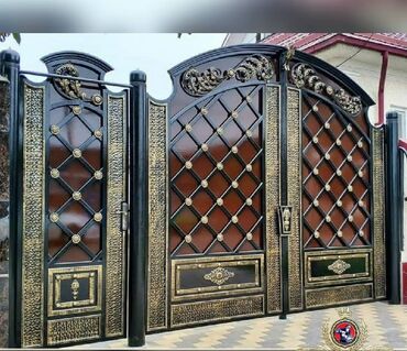 Həyət darvazaları: Metal EN MMC olaraq istədiyiniz forma və ölçüde demir işlerinin — 24