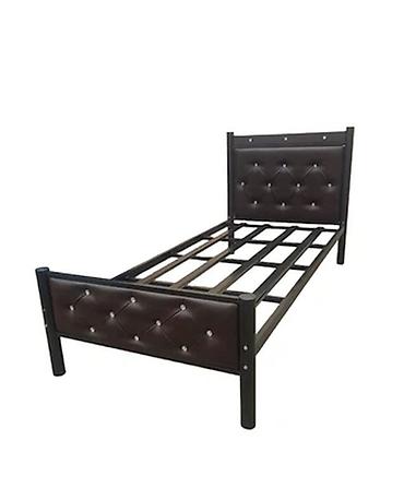 Birnəfərlik Çarpayı EFM-0166 – Qara/Bej (200x90x25 sm) Minimalist