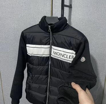 барсетка поясная: MONCLER — мужская стеганая куртка/джемпер-гибрид - Цвет: черный с